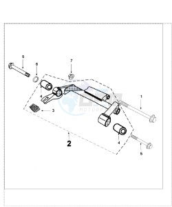 Tweet 125 VX drawing ENGINEMOUNT