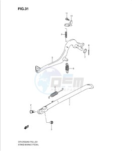 DR125SML0 drawing STAND-BRAKE PEDAL