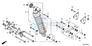 XL1000VB drawing REAR CUSHION (XL1000V)