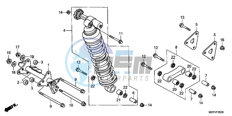 REAR CUSHION (XL1000V)