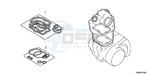 TRX250XD TRX250X Australia - (U) drawing GASKET KIT A