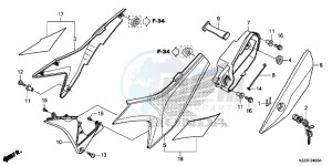 CRF250LD CRF250L UK - (E) drawing SIDE COVER