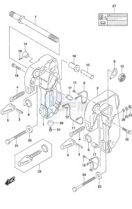 DF 20A drawing Clamp Bracket - w/Power Tilt