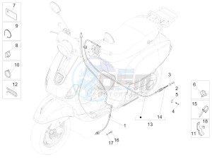 LXV 125 4T 3V E3 (APAC) drawing Transmissions