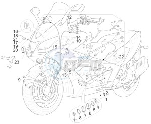 SRV 850 4t 8v e3 drawing Main cable harness