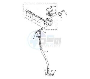 XC FLY ONE 150 drawing FRONT MASTER CYLINDER