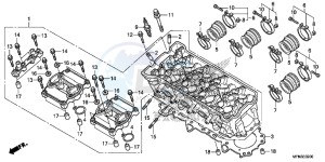 CB1000RAD CB1000R ABS E drawing CYLINDER HEAD