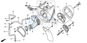 CRF450R drawing AIR CLEANER (CRF450R2)