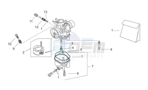 Rally 50 H2O drawing Carburettor II