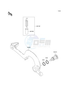 KX 250 M (M2) drawing BRAKE PEDAL