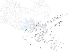 GTS 125 4T E4 ABS (EMEA) EU, GB) drawing Cooler pump