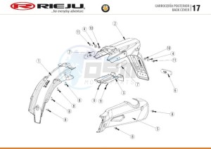 HOBBY-BYE-BIKE-25-KM-H-EURO4-HOLLAND-GREY drawing REAR PLASTIC