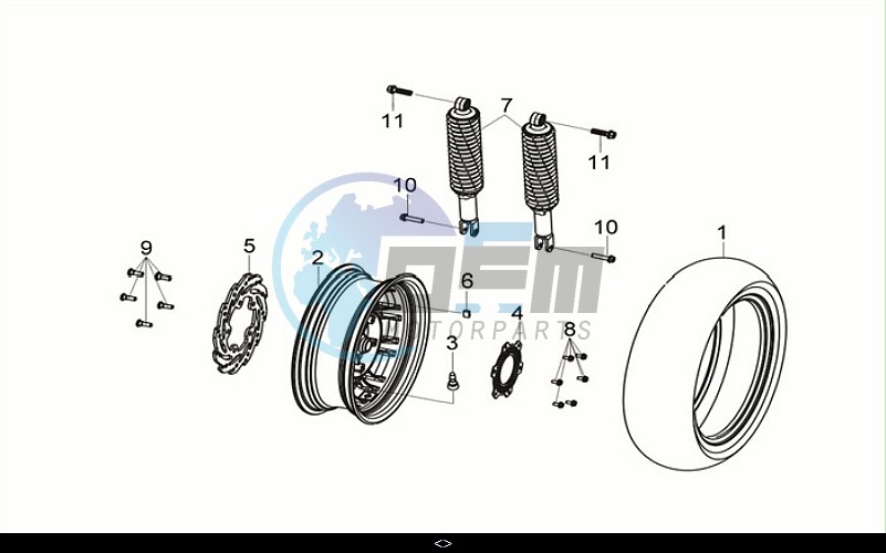 R. WHEEL - RR. CUSHION