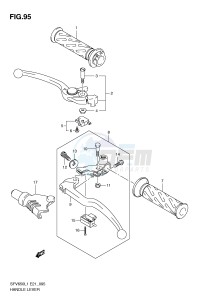 SFV650 (E21) Gladius drawing HANDLE LEVER