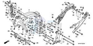 CB1000RA France - (F / CMF) drawing FRAME BODY