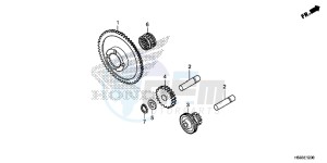 TRX250TMG TRX420 Europe Direct - (ED) drawing STARTING GEAR