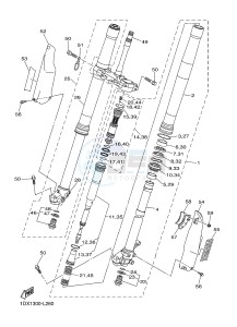 WR450F (1DX1 1DX2) drawing FRONT FORK