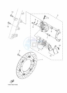 MT-03 MTN320-A (BEV5) drawing FRONT BRAKE CALIPER