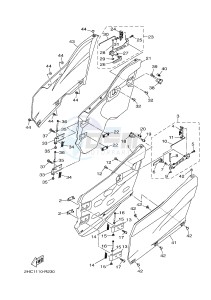 YXZ1000ES YXZ10YPSG YXZ1000R EPS SPECIAL EDITION (2HC8) drawing SIDE COVER 3