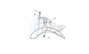 V7 II Special ABS 750 USA-CND drawing Front body - Front mudguard