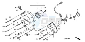 CB1300SA9 Europe Direct - (ED / ABS BCT MME TWO TY2) drawing RIGHT CRANKCASE COVER