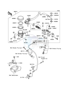 ZZR1400_ABS ZX1400FEFB FR GB XX (EU ME A(FRICA) drawing Front Master Cylinder