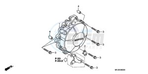 CBR600RRA E drawing GENERATOR COVER