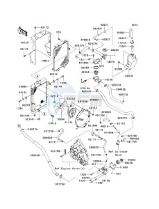 KSV 700 B [KFX 700] (B6F-B9F) B8F drawing RADIATOR