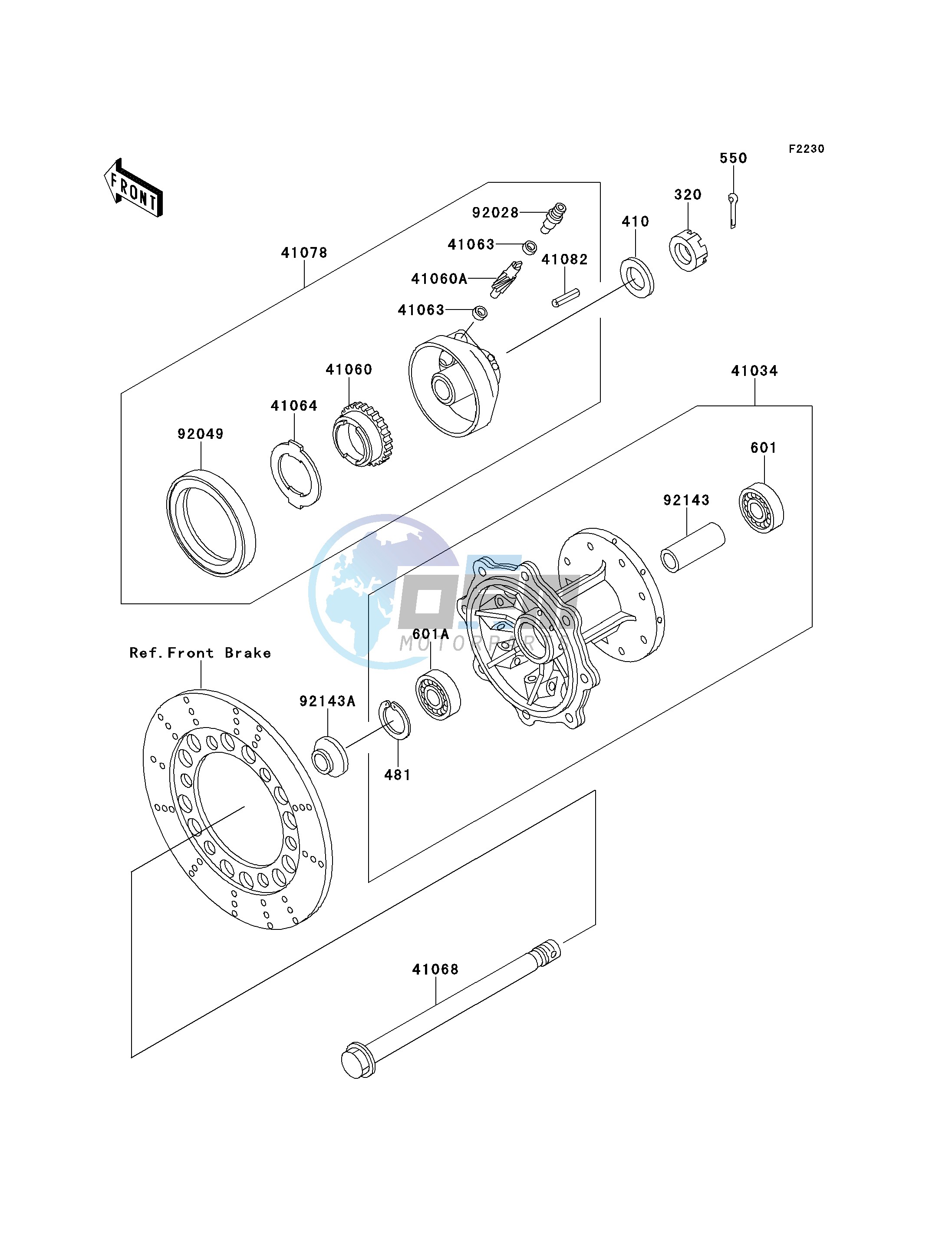 FRONT HUB