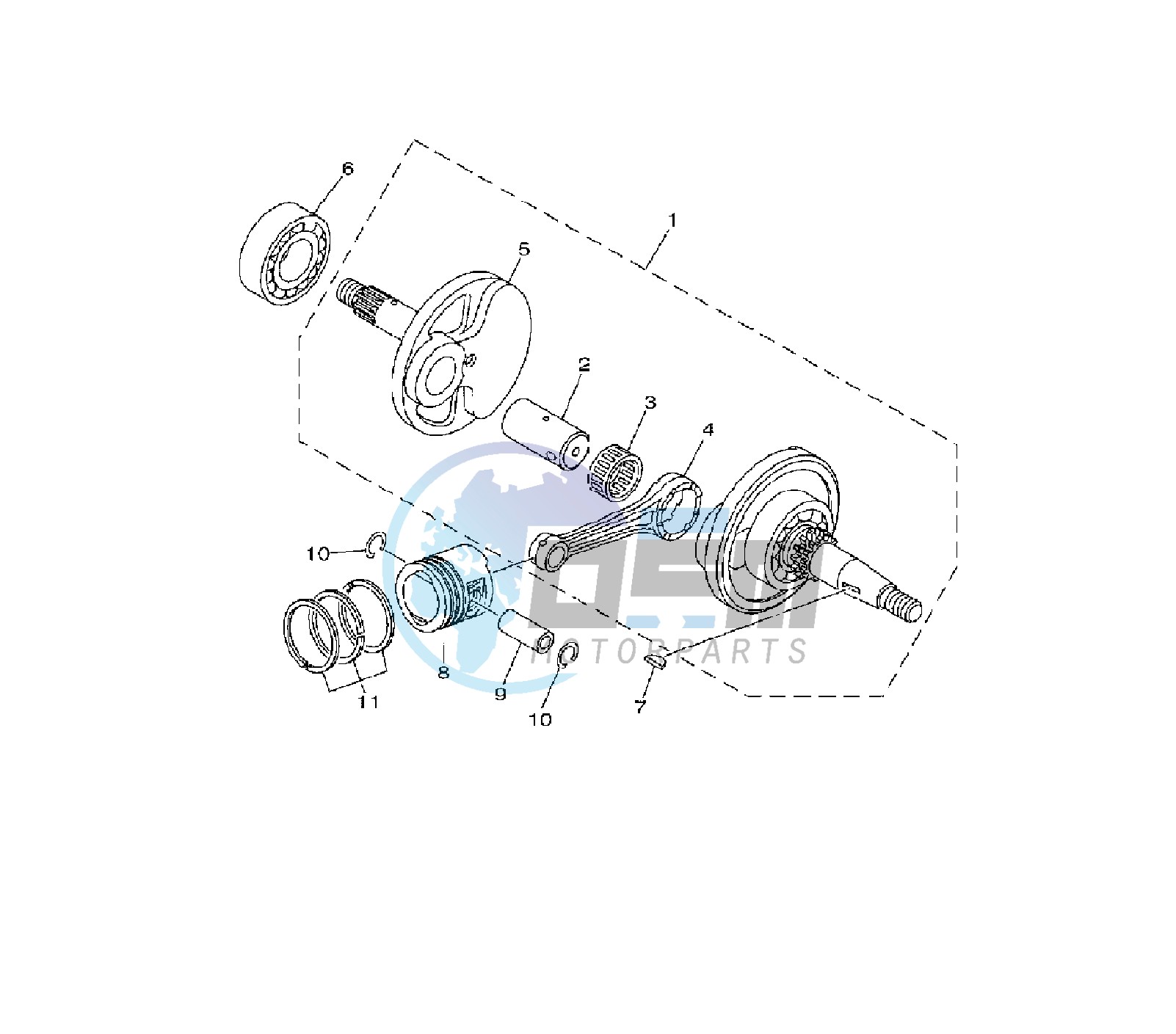 CRANKSHAFT AND PISTON