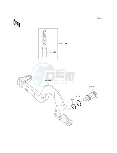 KX 125 L [KX125] (L3) [KX125] drawing BRAKE PEDAL