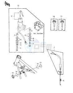 KZ 440 A [LTD] (A1) [LTD] drawing IGNITION SWITCH_LOCKS_REFLECTORS -- 80 A1- -