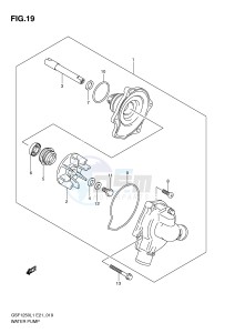 GSF1250 (E21) Bandit drawing WATER PUMP