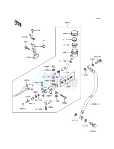 ZX 750 M [NINJA ZX-7R] (M1-M2) [NINJA ZX-7R] drawing CLUTCH MASTER CYLINDER