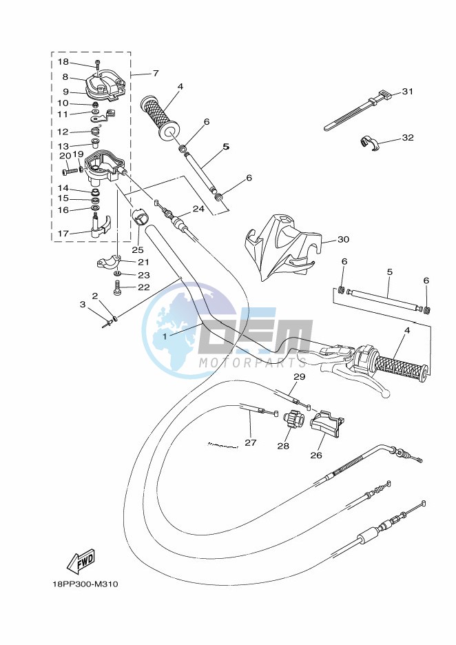 STEERING HANDLE & CABLE