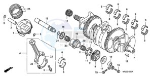 CBR1000RR9 France - (F / MK) drawing CRANKSHAFT/PISTON