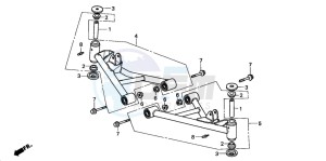 TRX90 drawing FRONT ARM