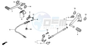 CBR900RR FIRE BLADE drawing PEDAL