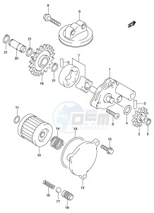 LT-Z400 (E3-E28) drawing OIL PUMP