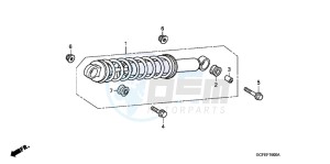 CRF70FB CRF70F ED drawing REAR CUSHION