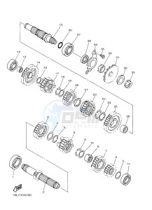 YZ450F (B115 B116 B117) drawing TRANSMISSION