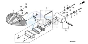 CB600FA39 Spain - (SP / ABS ST 25K) drawing TAILLIGHT