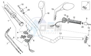 Tuono V4 1100 Factory (USA-CND) USA-CND drawing Handlebar - Controls