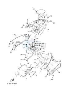 YFM700FWBD YFM70KPSJ KODIAK 700 EPS SPECIAL EDITION (B32D) drawing SIDE COVER