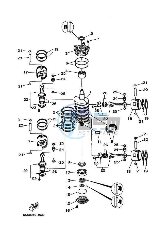 CRANKSHAFT--PISTON