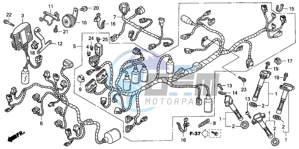 WIRE HARNESS (VFR800)