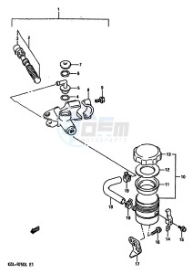 GSX-R750 (J-K-L) drawing FRONT MASTER CYLINDER (MODEL L)