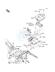 VN1700_CLASSIC_TOURER_ABS VN1700DDF GB XX (EU ME A(FRICA) drawing Battery Case