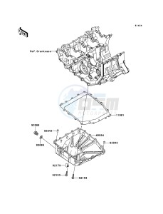 NINJA ZX-6R ZX600RDF FR GB XX (EU ME A(FRICA) drawing Oil Pan