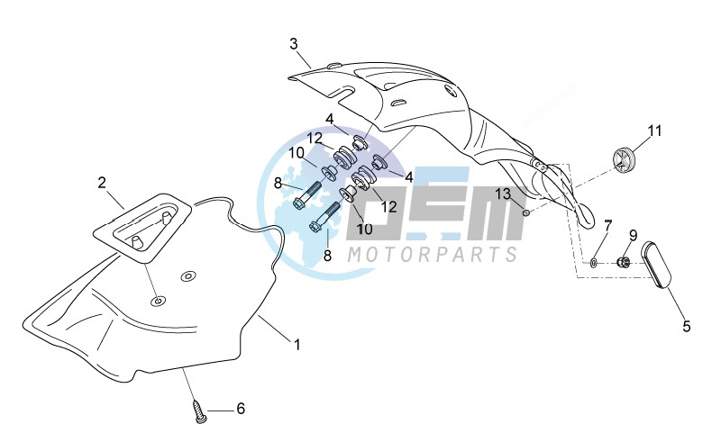 Rear body III - Mudguard